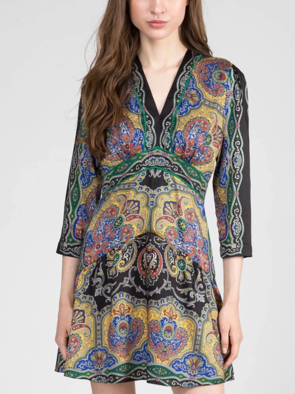🌸Sandro printed V-neck dress